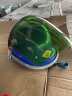 配安全帽式支架面屏面罩防护冲击头戴式焊帽电焊工专用烧氩弧焊接 支架+绿屏 实拍图