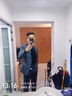 卡度顿西服套装男三件套职业商务小西装正装外套男修身新郎伴结婚礼服 灰色双扣【西服+西裤+衬衫+皮鞋 XL 【116-126斤】+8件礼品 实拍图