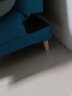 骁诺沙发客厅折叠沙发床两用小户型简易出租房布艺沙发卧室懒人沙发 湖蓝色【加宽加厚海绵】 1.8米三人位 实拍图