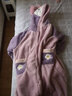 海之宁 睡衣女士法兰绒秋冬季加厚长款睡袍浴袍甜美加绒款家居服可爱珊瑚绒睡裙可外穿居家居服学生蝴蝶结紫L 实拍图