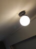自由亮（FREEBRIGHT） led壁灯卧室床头灯现代简约创意卧室壁灯客厅过道楼梯墙壁灯 B款单头:经典黑:送5W(暖光)LED灯泡 实拍图