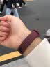 简苏 小米手环4/5/6腕带3nfc版表带冰川透明硅胶智能运动替换带印花三四代卡通创意可爱个性潮六代 酒红色 小米手环4腕带（NFC版通用） 实拍图