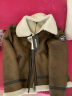 AKSERIES新复古回潮短版加厚棉服男士飞行夹克男厚外套AK男装1804255 咖啡色 M 实拍图