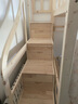 京喜福上下床双层高低床上下铺儿童床成人大人床多功能公主床双人母子床 【无漆原木款】梯柜款 上铺宽130cm下铺宽150cm 实拍图
