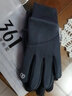 361°手套男冬季麂皮绒全指加绒加厚保暖骑车防风防寒触屏户外女骑行装 骑行手套-纯灰色 实拍图