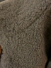 COCOBELLA时尚立领颗粒绒休闲短外套女加厚保暖毛绒夹克SC33 灰色 M 晒单实拍图