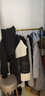 艾欧唯晾衣架落地室内折叠挂衣架子卧室衣架单杆式衣帽架家用挂衣架jm. 【加粗款】经典黑150*130 实拍图