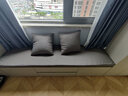 亘卓  北欧ins风格乳胶飘窗垫窗台垫阳台垫子海绵沙发垫榻榻米卡座垫子简约现代四季通用可拆洗【定制】 深灰色 飘窗垫定制联系客服报价（单拍无效） 实拍图