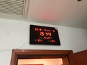 虹泰（HoTai）led数码万年历电子钟表挂钟客厅电子钟wifi授时钟表自动校时3958 39x58cm办公款红光-WiFi版 实拍图