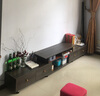 墨尚思 简约电视柜茶几客厅家具电视机柜茶几电视柜组合套装卧室墙柜 【四柜门】暖白+黑色1.6~2.2米 实拍图