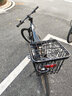 迪路仕（DEROACE）自行车后车筐山地车篮儿童折叠车后置篮子单车电动车后篮加大车篓 带盖款后车筐-黑色 实拍图
