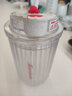 爱仕达（ASD）双饮杯 高颜值Tritan材质男女咖啡奶茶杯吸管塑料便携大容量水杯 双饮咖啡杯白色 480ML 实拍图