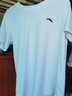 安踏儿童冰丝速干短袖短T男童2025夏季大童梭织旋干科技透气易去污 男【冰感速干】纯净白 130 cm 实拍图