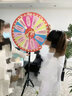 信莱域幸运大转盘可擦可写活动道具可控大奖抽奖转盘开业游戏 80CM+支架+指针 不带文字(可擦写 实拍图