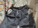 楠语秋夏季薄款牛仔裤男七分裤男士宽松直筒弹力裤休闲哈伦潮流裤子 （七  ）分裤813浅蓝 XL 建议【127-140斤】 实拍图