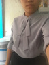 DGPZ 衬衫女通勤衬衣免烫抗皱商务休闲显瘦女士正装面试上衣Q0423 白色长 M （90-105）斤 实拍图