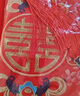 迪普尔红盖头新娘结婚头纱中式秀禾服复古红色绣花缎面流苏刺绣新年礼物 花色满园-85*85 实拍图