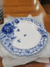 煜乾盘子菜盘餐盘家用青花瓷景德镇陶瓷骨瓷汤盘饭盘釉中彩蝴蝶兰圆形 8英寸平盘 实拍图