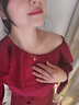 倾爱黄金项链女足金999爱心套链浪漫心形锁骨链送女友生日礼物 心中有你足金吊坠 配925链 实拍图