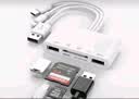 连拓Type-C苹果16/17读卡器 USB-C多功能SD otg读卡器适用于行车记录仪单反监控手机相机存储内存卡 实拍图