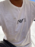阿玛尼（ARMANI）男士简约修身短袖T恤夏季新款男装半袖百搭 白色 XL 晒单实拍图