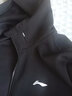 李宁（LI-NING）外套男春秋连帽卫衣春秋季男女同款新品宽松休闲针织开衫运动外套 标准黑（连帽款-口袋无拉链） XL 实拍图