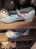 蓓然美（BeiRanMay）爱莎公主鞋夏女童2025儿童水晶鞋子艾莎公主鞋小女孩生日高跟鞋 浅蓝色 31 /鞋内长19.5cm 实拍图