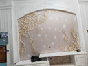 米柔无缝凹凸水晶 立体环保 电视背景墙 卧室墙纸 轻奢简欧浮雕壁画   8D【无缝】凹凸水晶壁画布/平方 实拍图