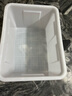 塑料水箱方桶加厚储水大号长方形养鱼牛筋泡瓷砖服装厂周转箱 进口料加厚70型（白/红/蓝/备注默认发白色） 实拍图