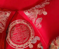 水星家纺床上多件套 100%全棉婚庆套件 大红结婚床品 舒适被套床单枕套 四件套 1.5米床(适配200*230cm被芯) 实拍图