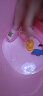 日康（rikang）浴桶婴儿洗澡盆宝宝儿童洗澡桶 新生儿宝宝游泳桶8个月-12岁澡盆 大号粉色浴桶（小船+海洋球） 实拍图