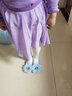 铁箭（TIEJIAN）舞蹈鞋女童软底绸缎芭蕾舞鞋古典舞形体练功鞋艾莎公主花朵猫爪鞋 天蓝色 29 (脚长17.5cm) 实拍图