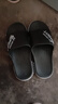 绚初拖鞋男大码外穿潮流夏季家用防滑拖鞋情侣居家浴室厚底凉拖鞋女 升级版动感 黑色 44-45 (适合43-44码穿) 实拍图