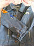 哈利城堡 儿童秋装新款牛仔外套男童牛仔夹克纯棉牛仔上衣牛仔衣服1-8岁潮 M豆（秋款） 110【建议身高105】 实拍图