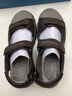斯凯奇（Skechers）男鞋魔术贴凉鞋运动休闲户外鞋简约露趾沙滩鞋子防滑拖鞋 巧克力色/CHOC 43 实拍图
