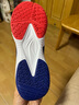 李宁（LI-NING）【雷霆LITE】羽毛球鞋男款耐磨训练鞋AYTS020-4白/蓝色44/10.5 实拍图
