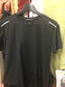 罗蒙（ROMON）短袖T恤男士夏季休闲冰丝薄款透气打底衫男698 黑色 2XL 实拍图