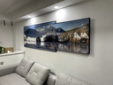 唤墙 客厅装饰画现代简约沙发背景墙壁画新中式大气靠金山水叠加挂画 湖光山色 150x40cm(适合2米沙发)晶瓷 实拍图