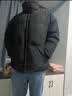 gxmy轻熟风棉服男士休闲冬季韩版潮流加绒加厚棉衣服男装外套一套搭配 黑色棉服+高领黑毛衣+加绒黑西裤 XL 【125-145斤】 实拍图