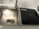 家的洗碗机水槽式台式台上嵌入式台面家用小型超声波洗烘消存一体adiding 双槽A2洗碗机在左 实拍图