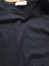 艾路丝婷夏装新款T恤女短袖上衣韩版修身体恤TX3560 黑色园领 XXXL 实拍图