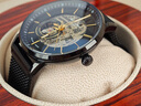 梭伦（SOLLEN）手表男士全自动机械表防水精钢镂空瑞士风学生腕表送男友生日礼物 【国潮系列】蓝钉灰面316【加强升级版】 实拍图