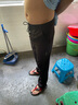 豫瑶【 两件装】冰丝休闲裤男夏季薄款弹力宽松直筒速干商务修身裤子 1062黑色+深灰 29【腰围=2尺2】 实拍图