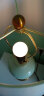 繁登堡（fandengbao）北欧陶瓷台灯卧室床头灯美式轻奢创意客厅台灯温馨书房床头柜灯 EA2129小号-约60CM高-镀铜底座 按钮开关 实拍图