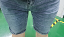 真维斯（Jeanswest）牛仔短裤男夏季冰丝薄款宽松大码五分裤休闲中裤子男款浅蓝34 实拍图