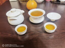真迹德化玉瓷陶瓷手抓泡茶壶三才盖碗白瓷茶碗居家自用办公室功夫茶具 玉瓷手抓壶 实拍图
