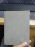 京屿 空白笔记本子无格子插画白纸日记本文艺精致大学生超厚简约加厚记事本定制软皮质复古绘画手绘 a5空白-灰色 实拍图