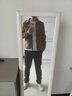 男府夹克男外套修身秋冬季新款灯芯绒上衣服男装加绒套装潮流休闲工装 【棕色衣+黑色裤】-加绒+白色T恤 3XL 修身款-偏小一码 实拍图