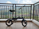 大行（DAHON） 顺丰发货折叠自行车14寸超轻铝合金成人学生便携单车BYA412 蓝色 实拍图