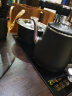 树彬整套功夫茶具套装家用盖碗茶壶茶杯办公室中式茶台整板海实木茶盘 黑色月牙紫砂套餐(龙漏)  配双桶 实拍图